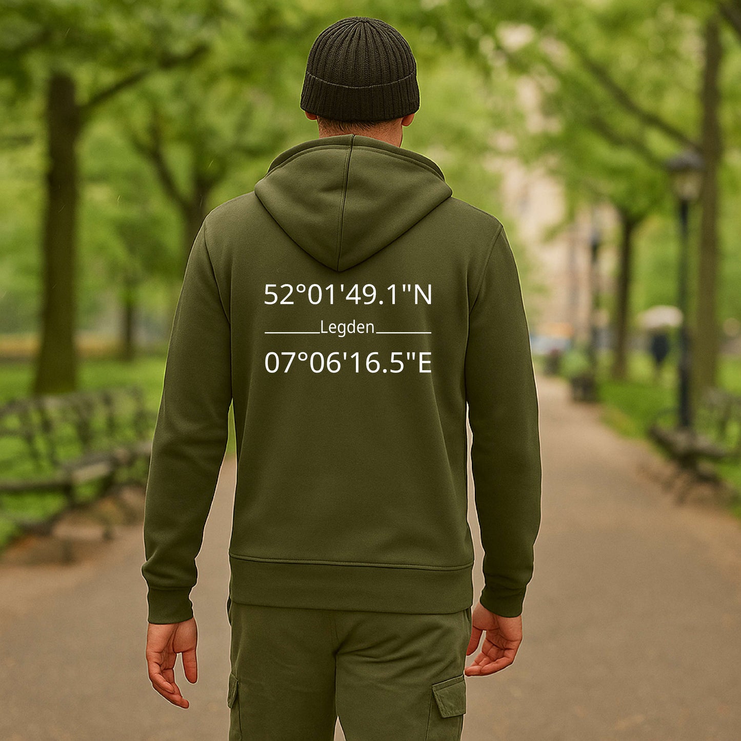 Hoodie KOORDINATEN mit Full ZIP | HERREN | BCWU03K